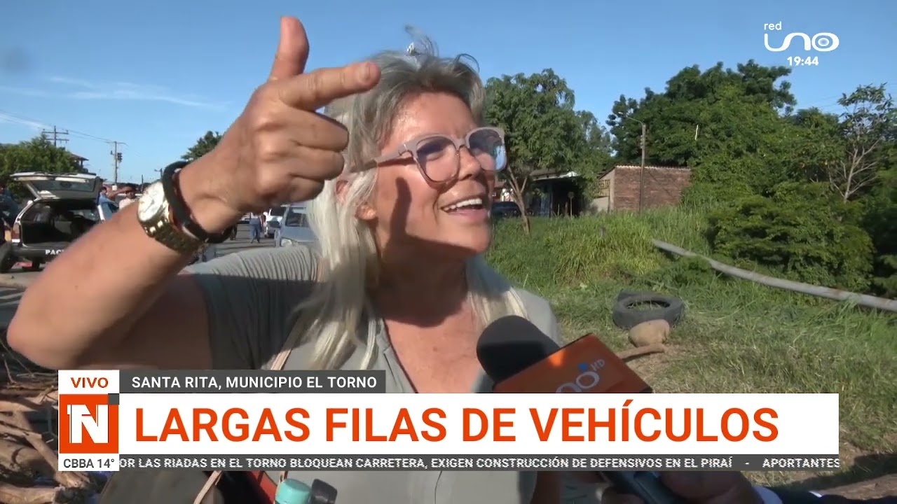 BLOQUEAN EN SANTA RITA, EL TORNO