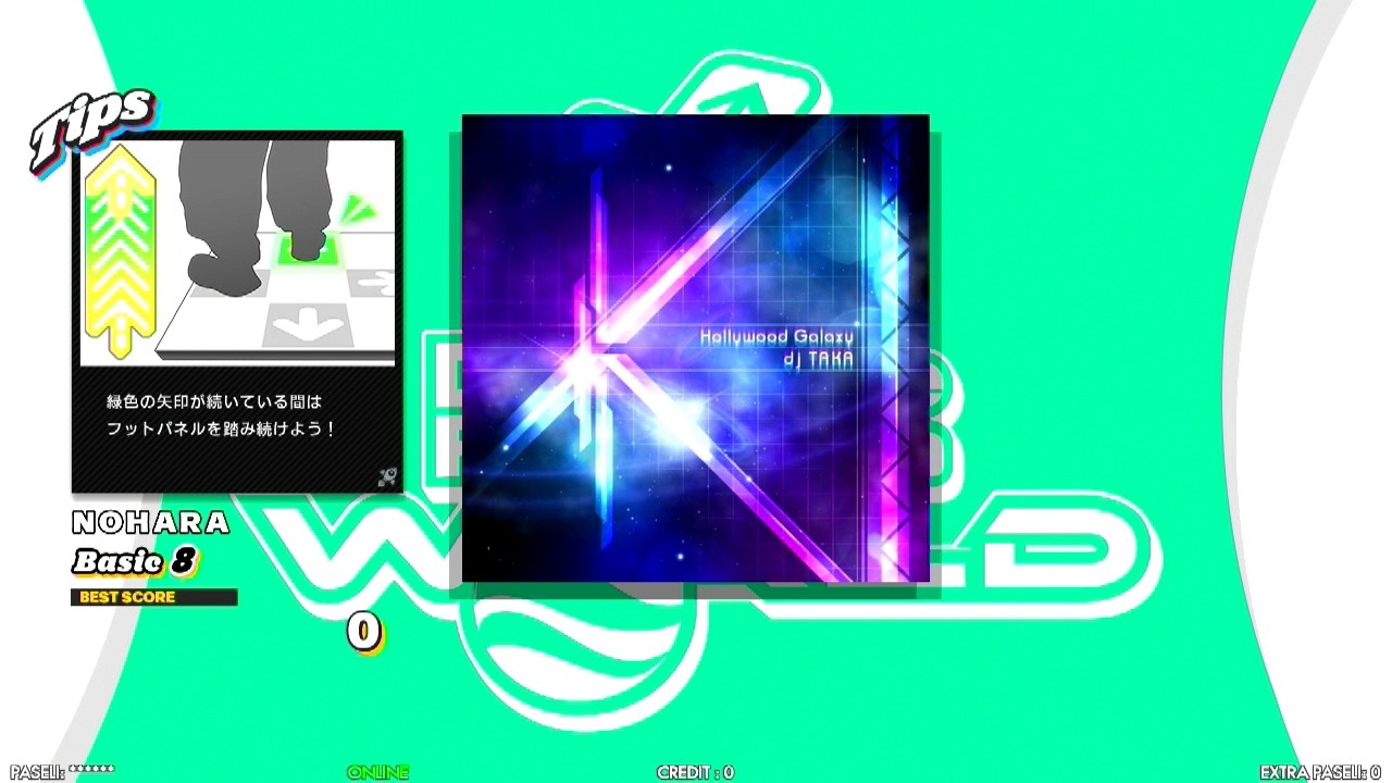 DDR WORLD】 Hollywood Galaxy dj TAKA 【DOUBLE Basic8】 SPEED456