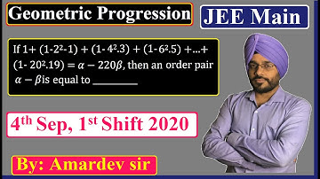 If 1+(1-2^2-1)+(1-4^2.3)+(1-6^2.5)+…+ (1-20^2.19) = α-220β, then an order pair α-βis equal to ____