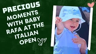 Rafael Nadal's Son Steals the Show from the Sidelines | Italian Open 2024 |  💙❣