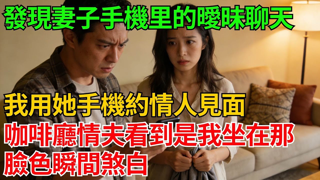 發現妻子手機里的曖昧聊天，我用她手機約情人見面，咖啡廳里情夫看到是我坐在那裡，臉色瞬間煞白【反轉情緣】#婚姻反转#冷静复仇#情感故事#夫妻#都市情感#职场情缘#短篇故事