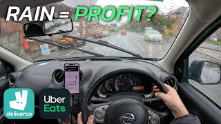 I Tried a 9-to-5 Food Delivery Shift in WET Weather - Does Rain Make a Difference?