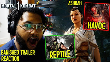 HAVIK, REPTILE AND ASHRAH - Mortal Kombat 1 - Official Banished Trailer | REACTION