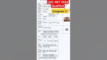 Congratulations🎉 for Qualifying UGC NET  JUNE 2024 #ugcnetexam  #ugcnet #ugcnetresult2024
