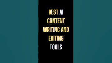 Best AI Content Writing and Editing Tools  #aitechnology #shortsviral