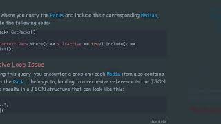 Solving the Entity Framework Core Recursively Include Problem in C#