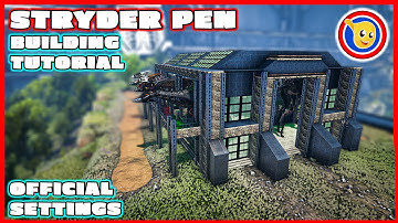Ark: Genesis 2 - How To Build A Stryder Pen | Building Tutorial | Official Settings