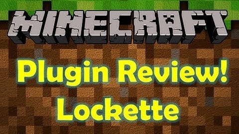 MInecraft Plugin Showcase: Lockette