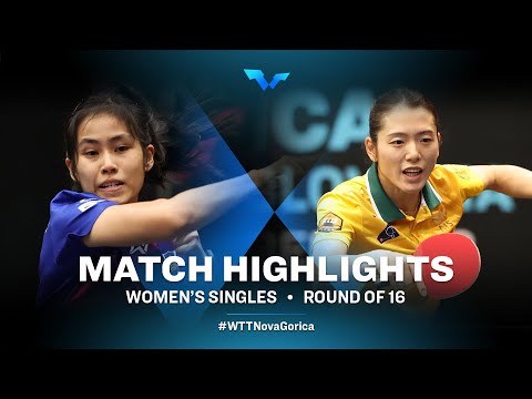 Highlights | Suthasini Sawettabut vs Minhyung Jee | WS R16 | WTT Contender Nova Gorica 2022