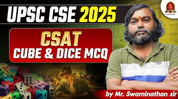 UPSC CSE Prelims 2025 | CSAT Cubs Cuboid and Dices | UPSC CSAT by Shankar IAS