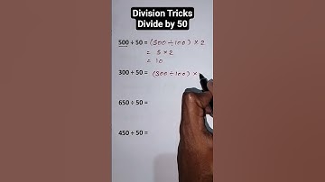 Division Tricks | Divide by 50 | #mathstricks #maths #mathslogic #mathematics