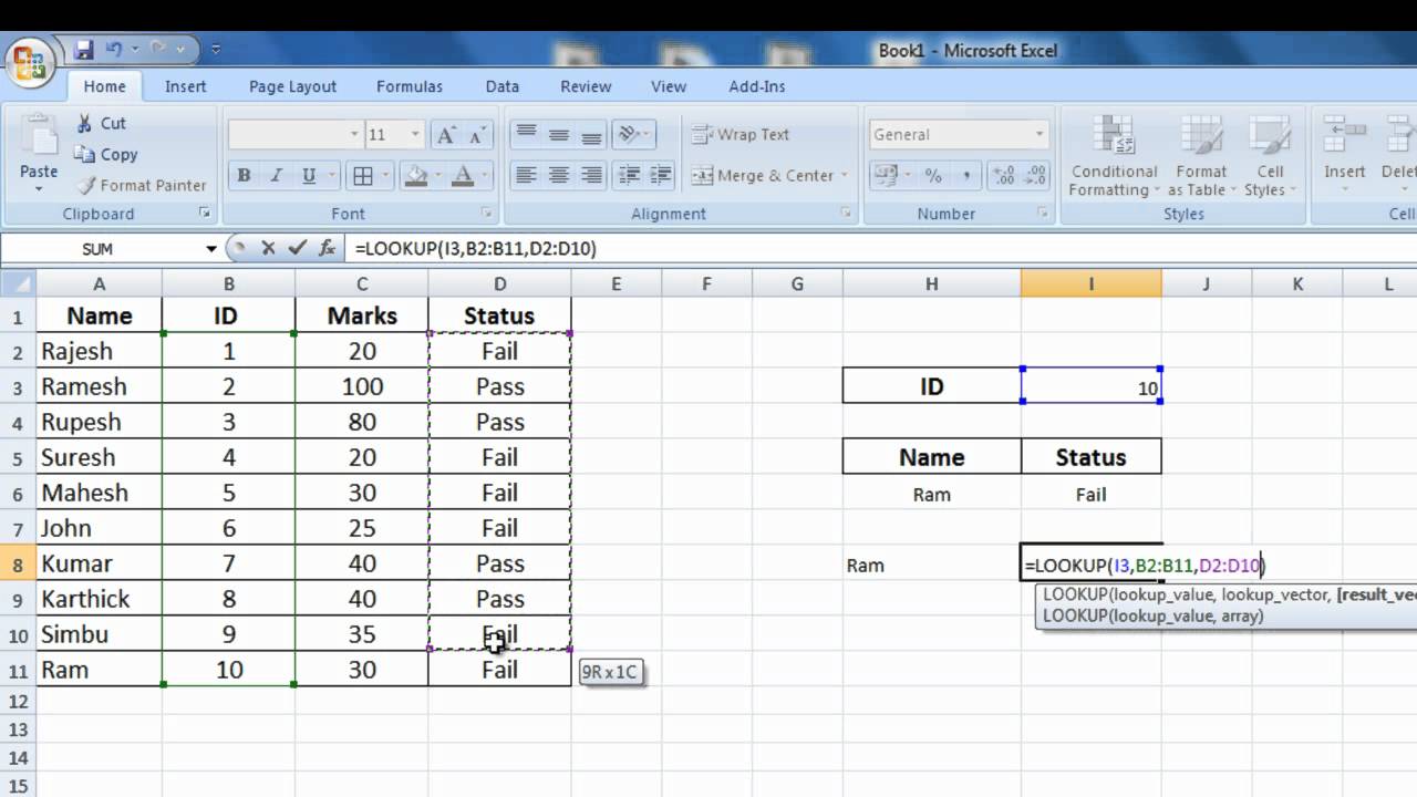 Funcion if excel