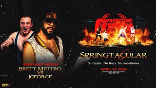 LIVE: Brett Mettro vs JGeorge | Wrestling Open 4/18/24 Spotlight Match