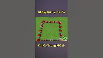 Những Bài Học Bất Ổn Chỉ Có Trong Minecraft ( Tập 5 ) 🤣 #shorts