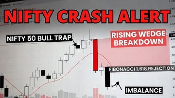 “NIFTY BULL TRAP EXPOSED | Rising Wedge + Fibo 1.618 Rejection | Bearish Imbalance Activated”#nifty