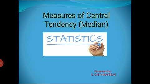Statistics | Median - individual | discrete | continuous series || tamil