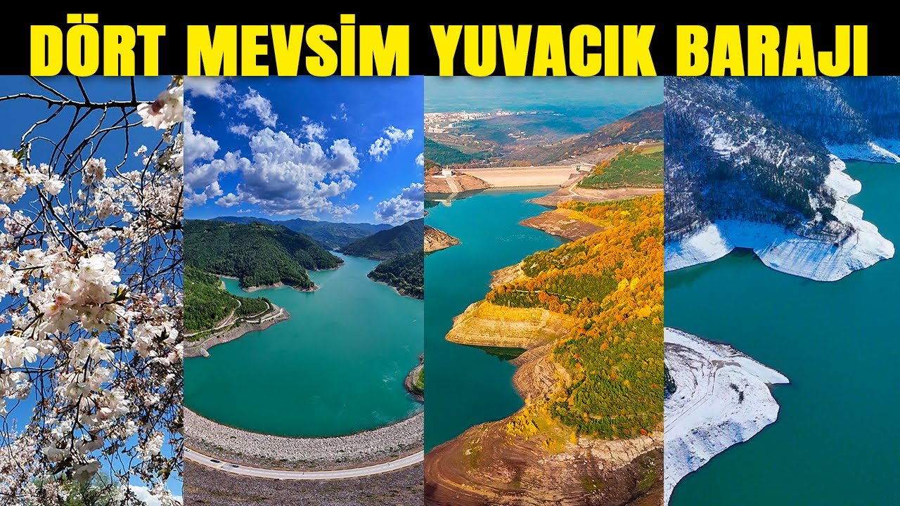 4 Mevsim Yuvacık Barajı 2K Kocaeli | İlkbahar Yaz Sonbahar Kış Havadan Karadan | #kocaeli #yuvacık