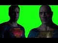 Black Adam Meets Superman Green Screen 