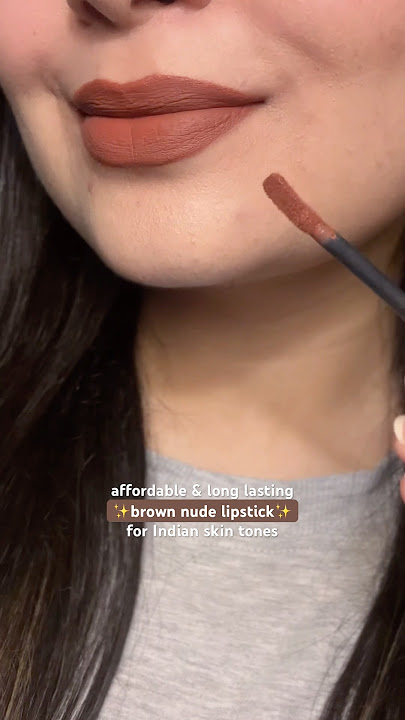 The perfect brown lipstick 🤎🎀 for Rs. 250/- only 😱 Transferproof!