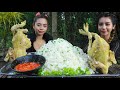 Amazing cooking boiled chicken with rice recipe - cooking chicken Rice