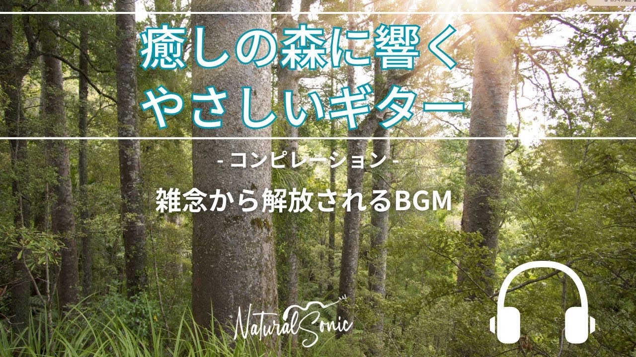 魅惑のギター・リラクゼーション・ミュージック NaturalSonic「癒しの森に響くやさしいギター 」コンピレーション