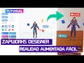 Crea realidad aumentada web con zapworks designer  drag and drop