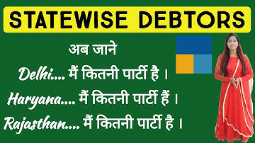 State wise debtors list in Tally prime l