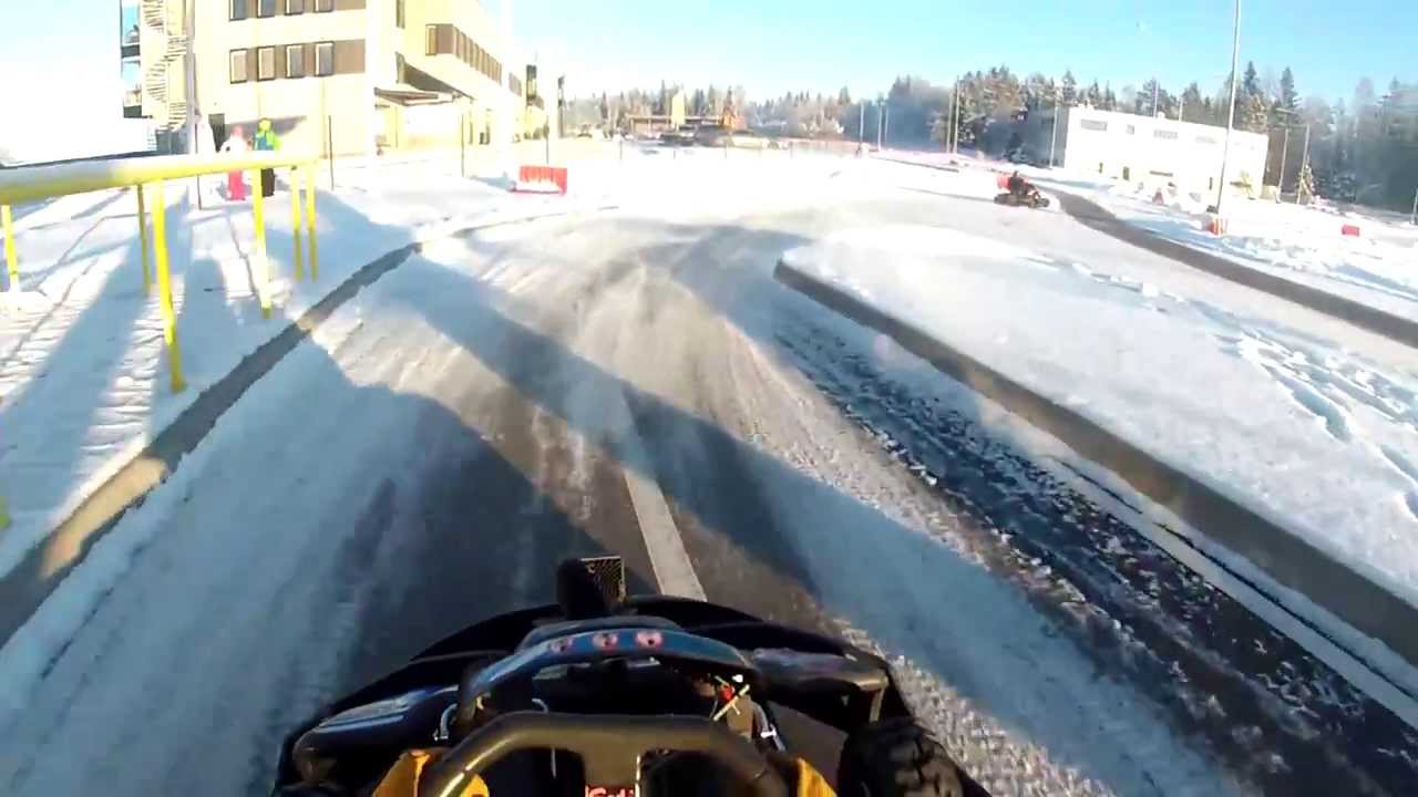 Snow Karting for the first time YouTube