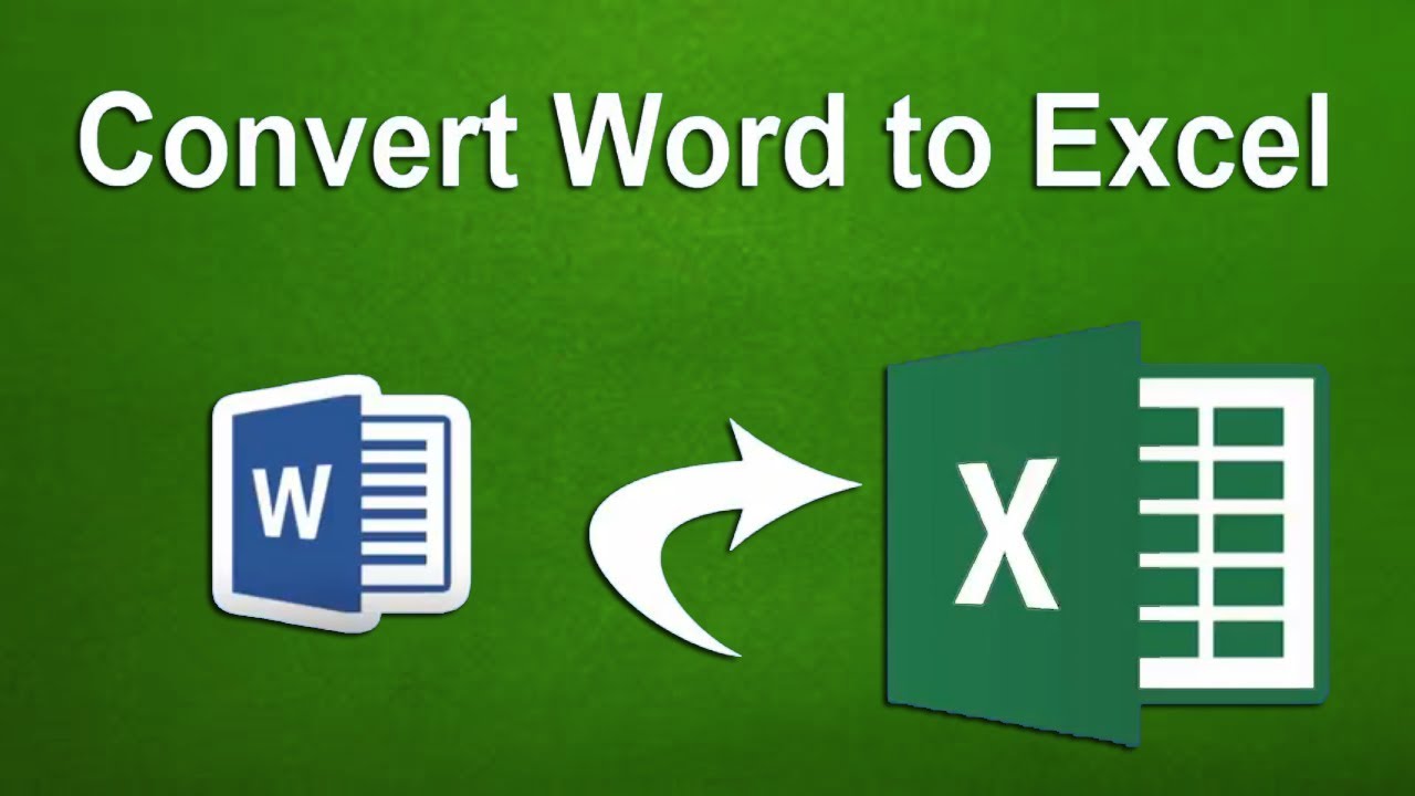 Word to excel converter