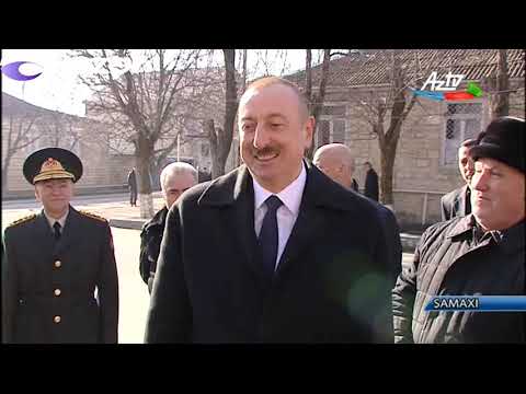 Prezident İlham Əliyev zəlzələnin baş verdiyi Şamaxı rayonunda olub