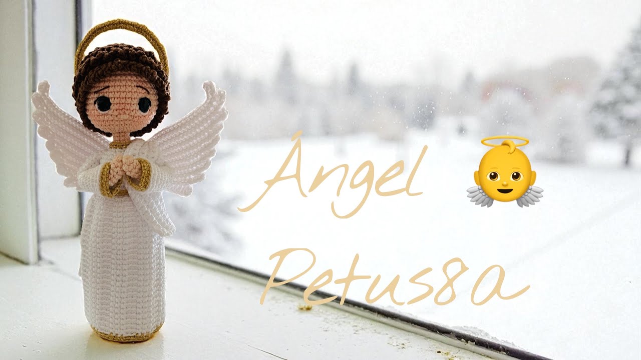 Cómo tejer alas 🪽 Ángel, video 3/3 Amigurumis by Petus 👼
