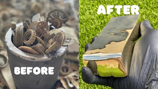 Metal Detected Melt Down - Real Trash To Treasure - Mystery Alloy - ASMR Metal Melting - BigStackD