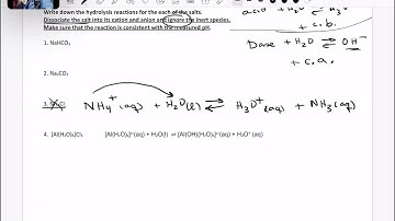 Hydrolysis and Buffers