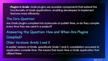 Understanding Grails Plugin Compilation: Are They Compiled at Publish Time?