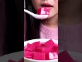 Eating pink food ASMR