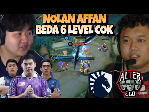AFFAN NOLAN IS NOT HUMAN!! 6 LEVEL GAP BETWEEN JUNGLERS!! ALTER EGO VS LIQUID MATCH 1 - MPL S18