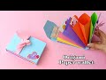 Origami Paper wallet Tutorial  ||  How To Make Paper Gift Bag || School hacks