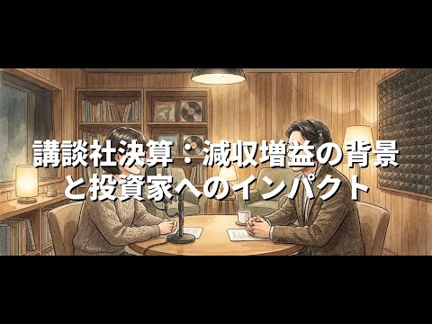 講談社決算：減収増益の背景と投資家へのインパクト