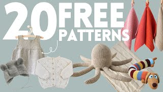 20+ *FREE* Knitting Patterns for Baby // Handmade gifts for expecting mamas! screenshot 2