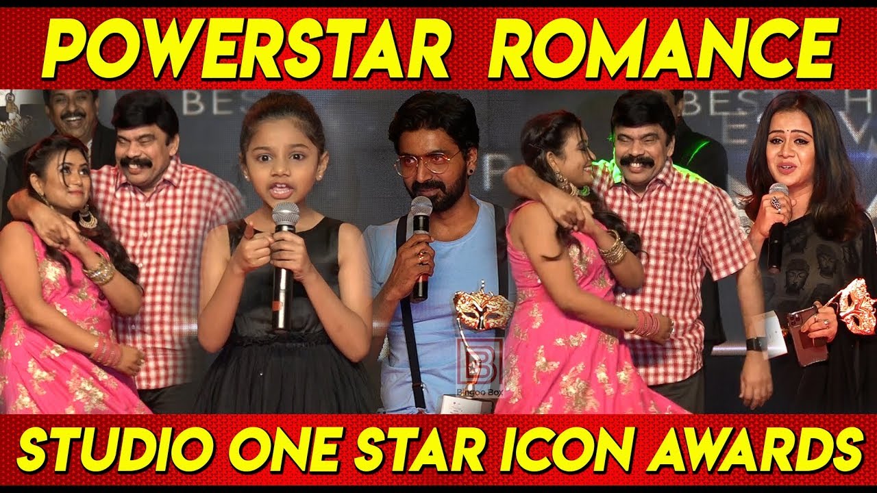 PowerStar VJ Farina Romance !!! Baby Manasvi, Anjana, Prajin At Studio One Star Icon Awards