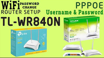 Tp-link WR840N WiFi Router Setup with PPPOE Username and Password