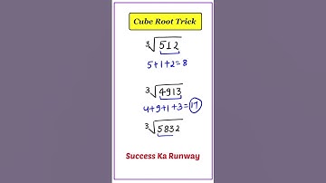 Cube Root | How to find cube root | Cube Root Kaise Nikale | Maths Tricks #shorts #cubetricks