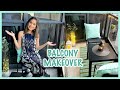 Extreme DIY Tiny Balcony Makeover On A Budget | Renter Friendly Condo Balcony Decor | Kreena Desai