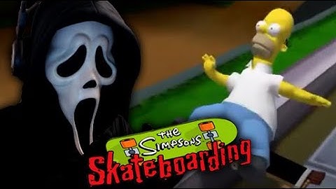 Ghostface Plays The Simpsons Skateboarding - Homer Gameplay