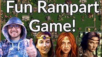 Fun Rampart Game with Luna, Gisele&Mephala! | Heroes 3 Rampart Gameplay | Jebus Cross | The_Magician
