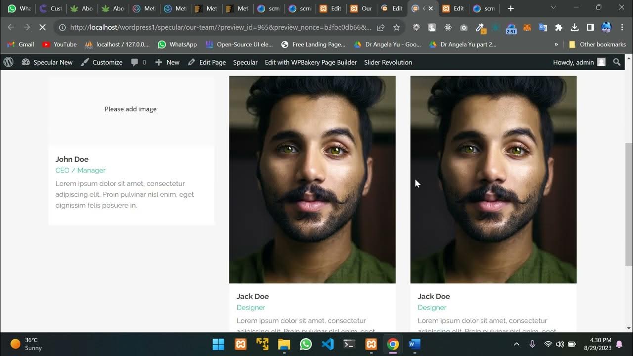 How to edit Team or Team Member in Specular WordPress Theme YouTube