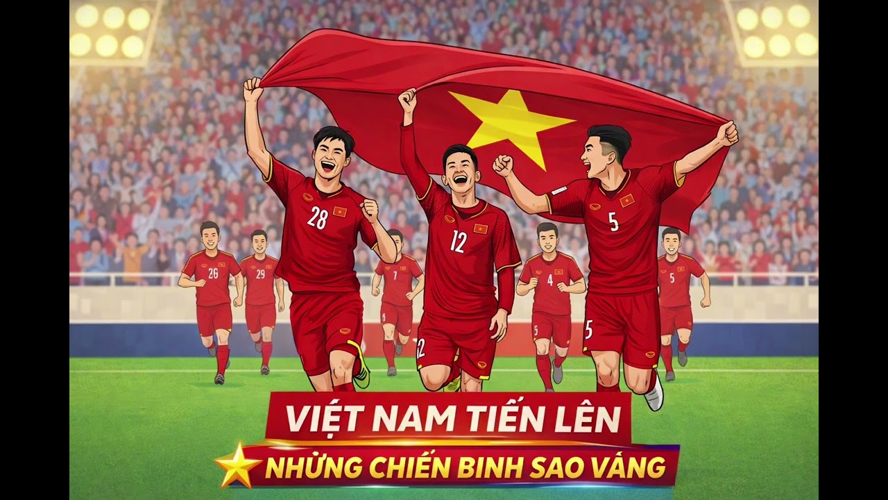 NHỮNG CHIẾN BINH SAO VÀNG || NHẠC BÓNG ĐÁ SÔI ĐỘNG