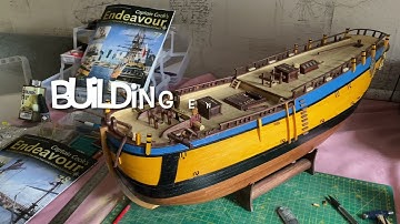 Building Endeavour Pt.56 (Cat heads, Rigging Channels)