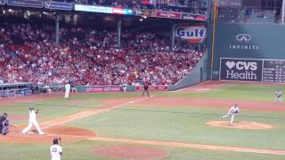 David Ortiz Breaks Bat Over Knee on way to First Base - July 5, 2016