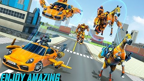 Horse Robot Drone Transform Game || 3D Unity Best Horse Robot Game